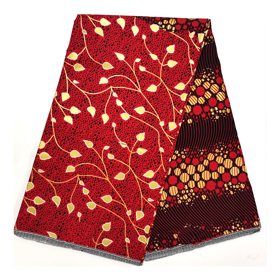 Newest African Gold Print Wax Fabric 6 Yrds Ankara Fabric African Real Wax Print Nigerian Bronzing Fabric for Women Dress HST-32
Newest African Gold Print Wax Fabric 6 Yrds Ankara Fabric African Real Wax Print Nigerian Bronzing Fabric for Women Dress HST-32