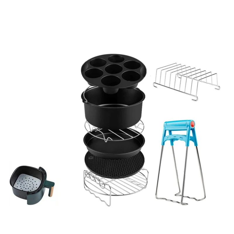 Air Fryer Accessories Fit Best Hot Fryer Accessories Set Convenience Cooking Tool For Kitchen 6 inch 7 inch 8 inch 9 inch
Air Fryer Accessories Fit Best Hot Fryer Accessories Set Convenience Cooking Tool For Kitchen 6 inch 7 inch 8 inch 9 inch