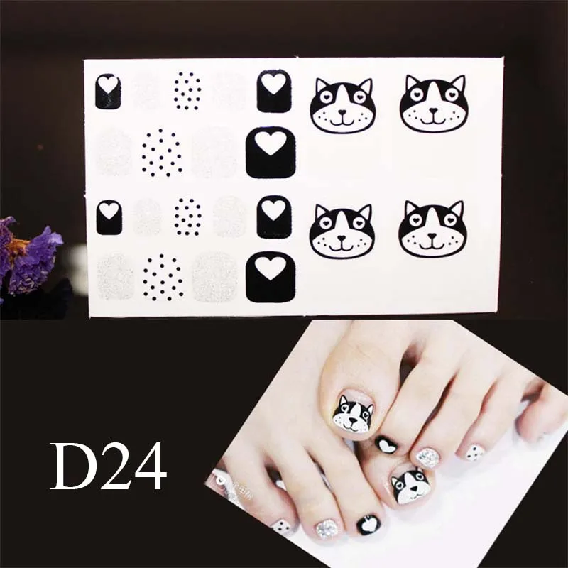D24 adesivo para unha Stickers For Nails Nail Sticker Puppy pattern Black and White DIY Manicure Slider Embossed Adhesive Foot
D24 adesivo para unha Stickers For Nails Nail Sticker Puppy pattern Black and White DIY Manicure Slider Embossed Adhesive Foot