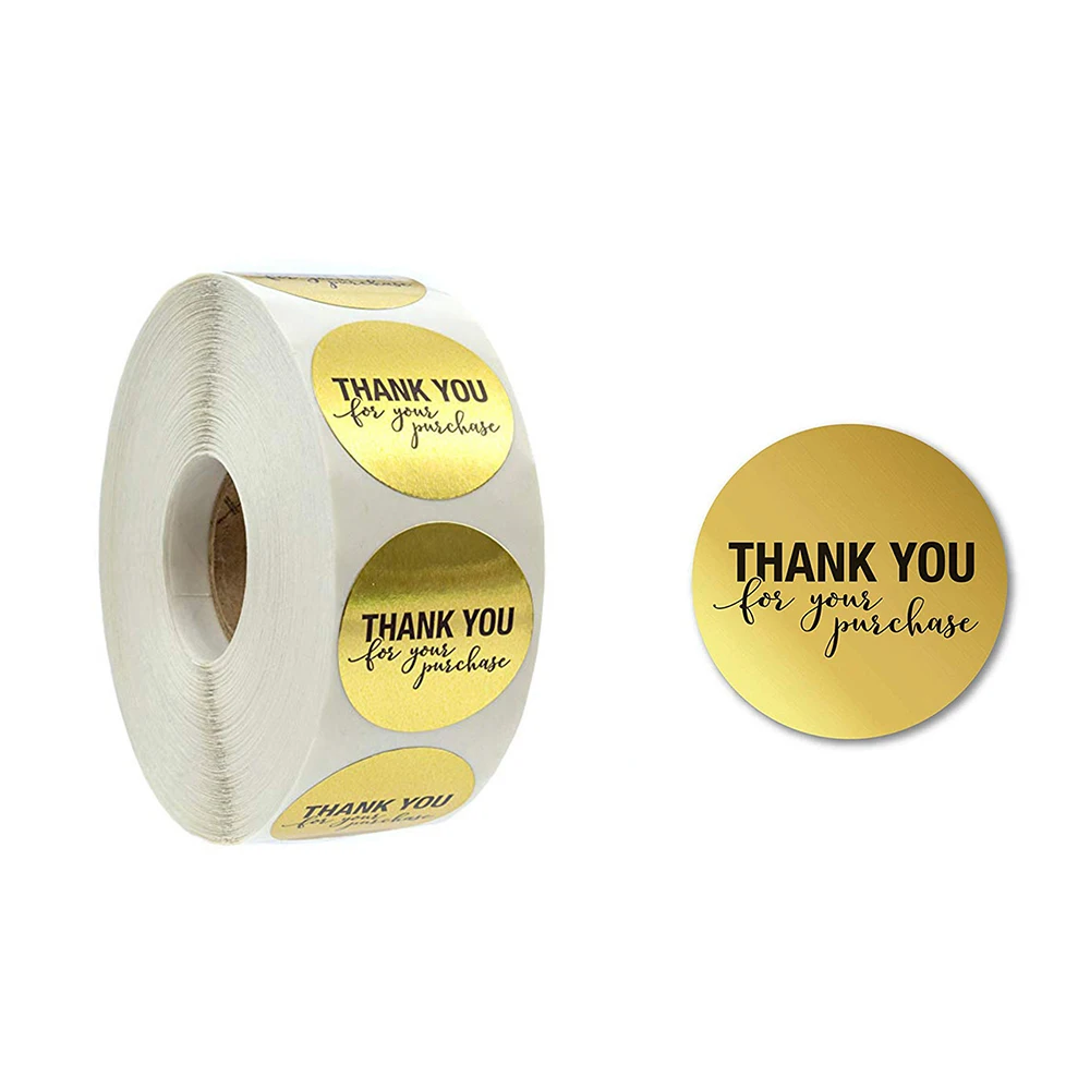 Thank You For Your Purchase Stickers 500pcs, Golden Business Thank You Stickers For Handmade Bakery Envelope Seal 1 Inch 1.5
Thank You For Your Purchase Stickers 500pcs, Golden Business Thank You Stickers For Handmade Bakery Envelope Seal 1 Inch 1.5