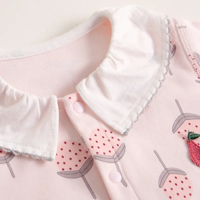 Fashion Pink Flowers Print Baby Girl Romper Toddler Girl Winter Clothes Long Sleeve Cotton Newborn Baby Girl Jumpsuit Clothing
Fashion Pink Flowers Print Baby Girl Romper Toddler Girl Winter Clothes Long Sleeve Cotton Newborn Baby Girl Jumpsuit Clothing