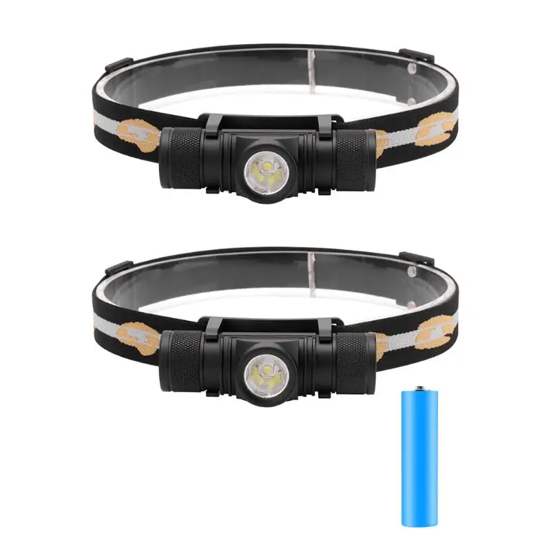 L2 LED Headlight 800LM USB Rechargeable Dimming Torch for Outdoor Fishing