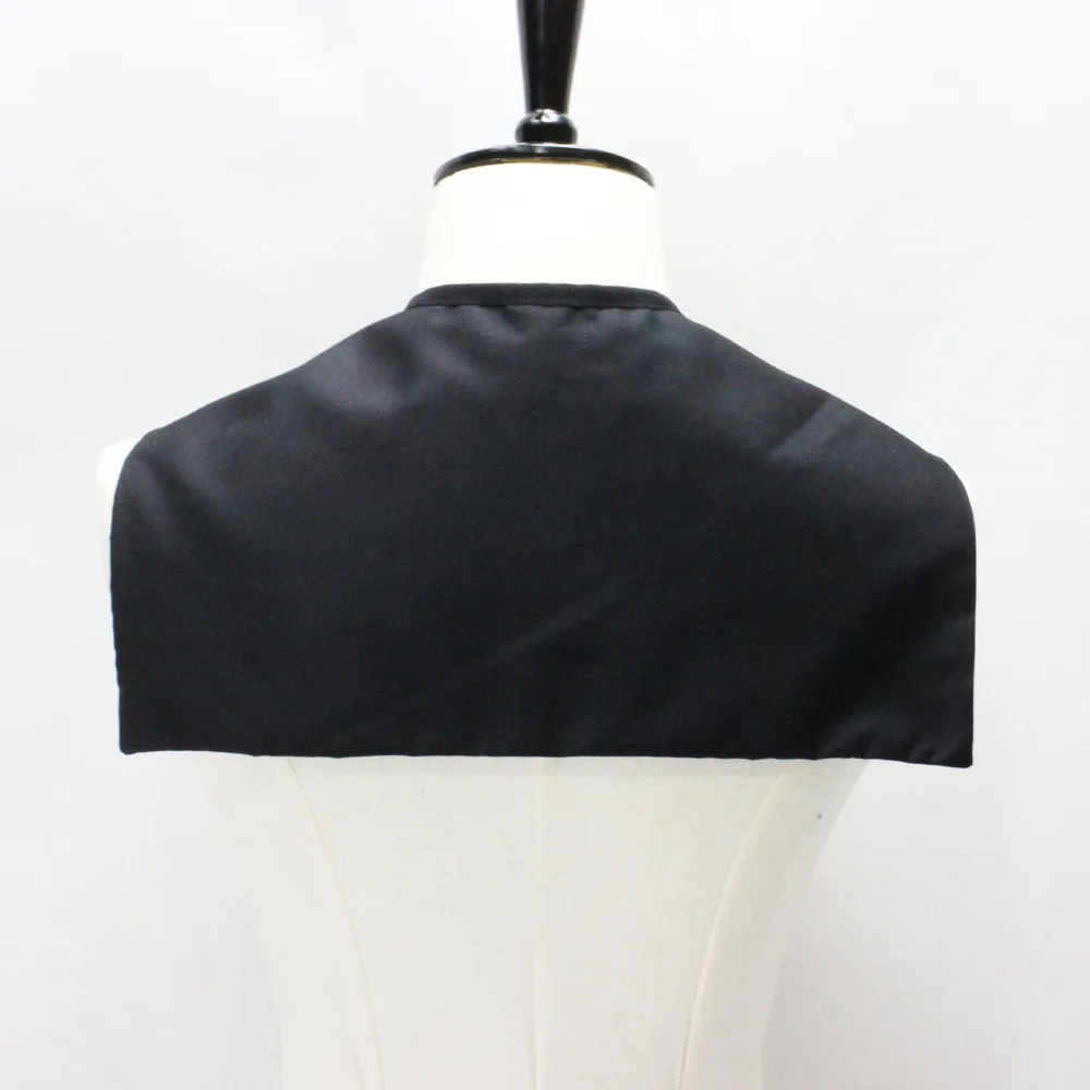 Черная Женская рубашка с большим лацканом однотонная летнее платье ложным