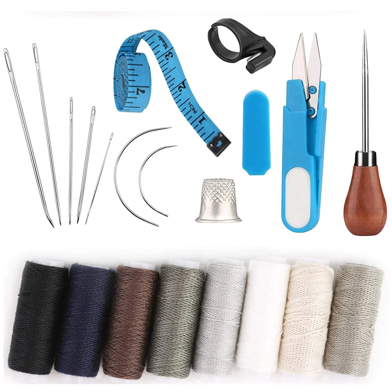 Nonvor 20Pcs Leather Craft Stitching Tools Set with Hand Sewing Needles Awl Thimble Waxed Thread For Handcraft DIY Accessories
Nonvor 20Pcs Leather Craft Stitching Tools Set with Hand Sewing Needles Awl Thimble Waxed Thread For Handcraft DIY Accessories