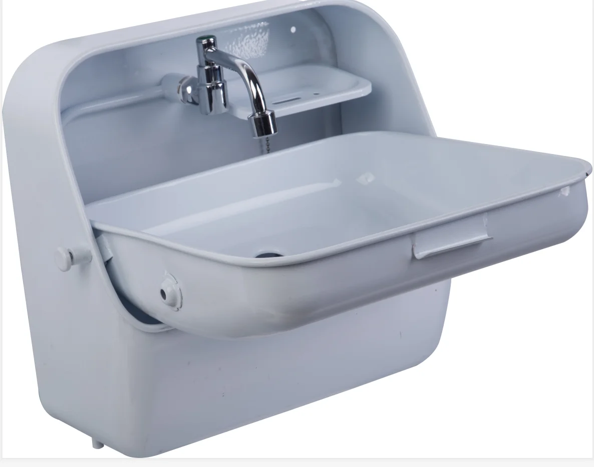 370*390*180/375mm White Painted Stainless Steel Folding Sink with Integrated Tap GR-595W Caravan Camper RV Boat
370*390*180/375mm White Painted Stainless Steel Folding Sink with Integrated Tap GR-595W Caravan Camper RV Boat