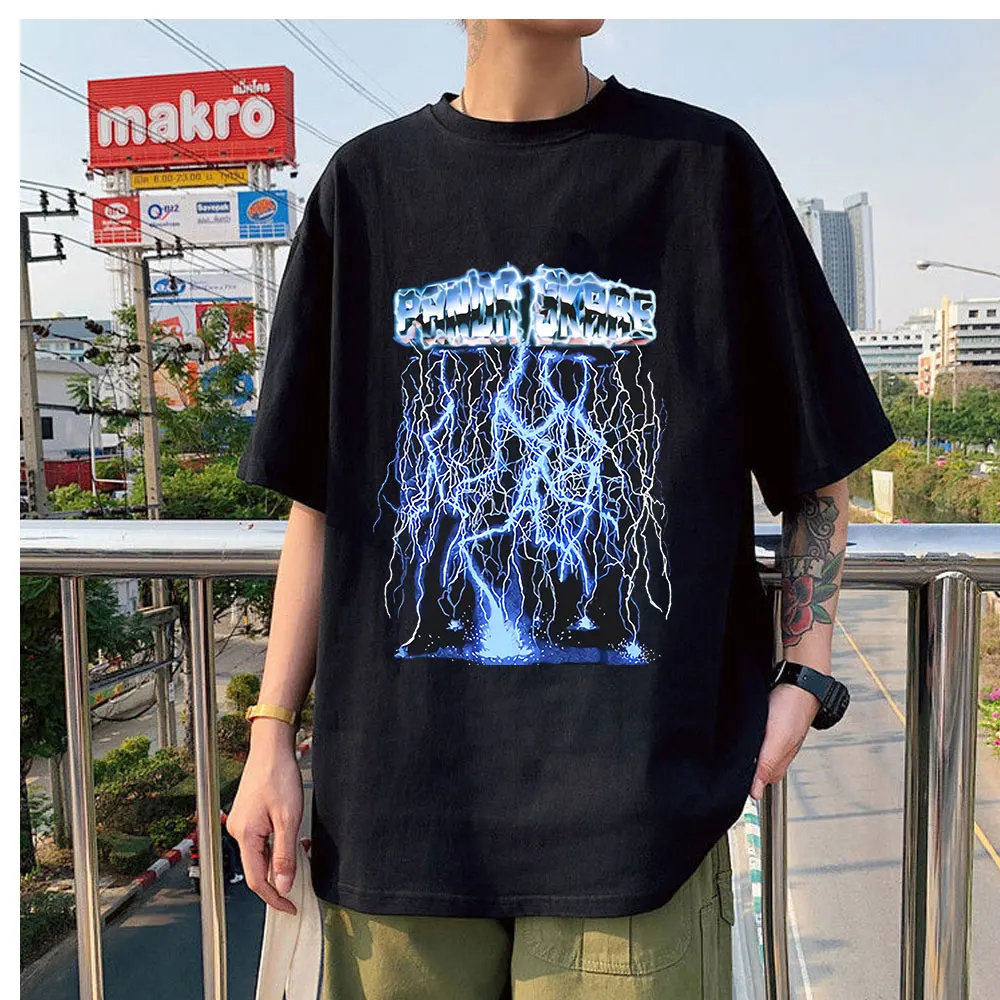 2021 Hot Sale New Style Lightning Print Short T-Shirts Oversized T- Shirt Daily Summer Tees Oversized Men Hip- Hop Shirts
2021 Hot Sale New Style Lightning Print Short T-Shirts Oversized T- Shirt Daily Summer Tees Oversized Men Hip- Hop Shirts