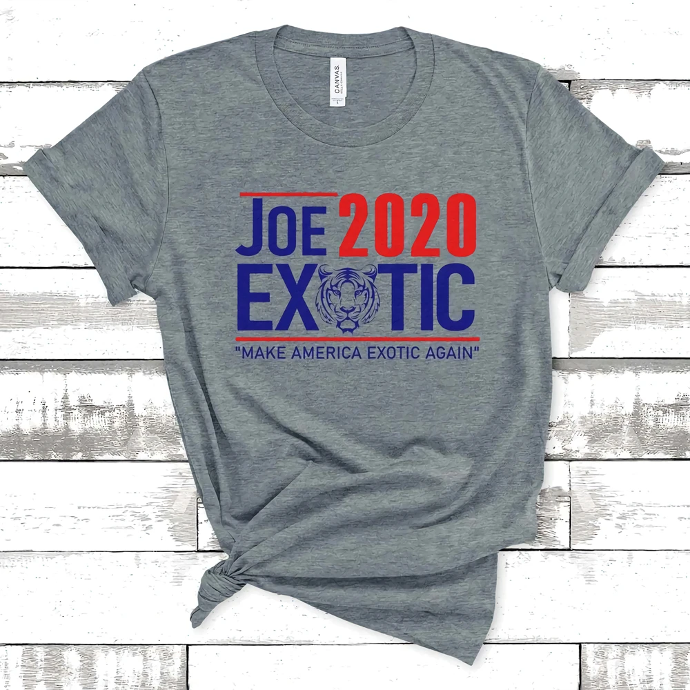 2020 Women Casual T-Shirt Joe Exotic for President Shirt Funny Joe Exotic Make America Exotic Again Shirts The Tiger King Tees
2020 Women Casual T-Shirt Joe Exotic for President Shirt Funny Joe Exotic Make America Exotic Again Shirts The Tiger King Tees