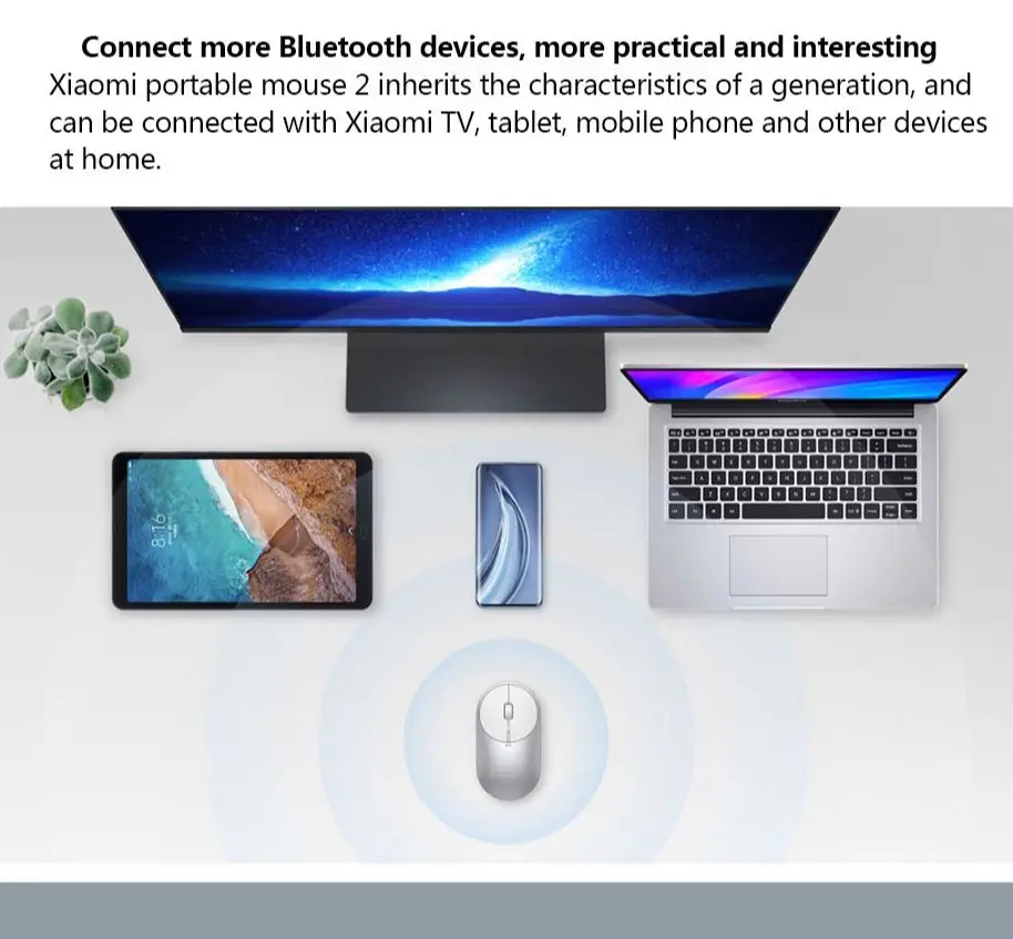 Xiaomi Protable Wireless Mouse 2 Bluetooth 2.4G Dual Mode 4 Levels DPI Adajustable Photoelectric Sensor Mi Mouse Multi System
Xiaomi Protable Wireless Mouse 2 Bluetooth 2.4G Dual Mode 4 Levels DPI Adajustable Photoelectric Sensor Mi Mouse Multi System