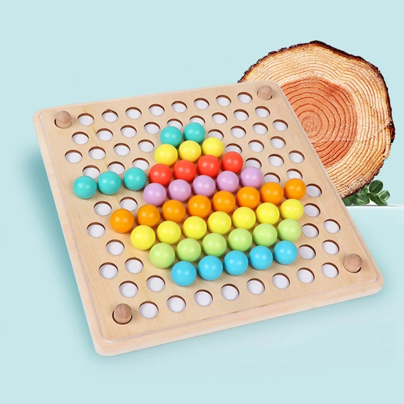 Wooden Peg Board Beads Game Puzzle Color Sorting Stacking Art Games for Toddlers Educational Counting Math Learning Toys
Wooden Peg Board Beads Game Puzzle Color Sorting Stacking Art Games for Toddlers Educational Counting Math Learning Toys