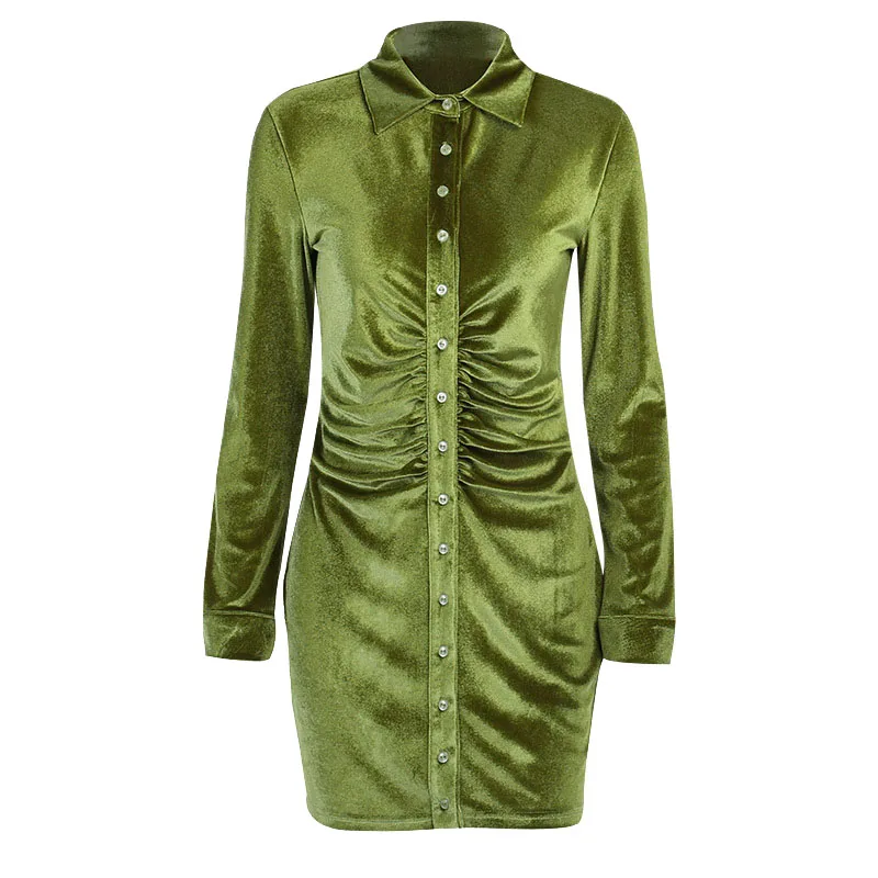 Women Dress Sexy Cardigan Long Sleeve Shirt Dress Solid Color Button Turn-down Collar Slim Dresses For Women Spring Autumn Femme
Women Dress Sexy Cardigan Long Sleeve Shirt Dress Solid Color Button Turn-down Collar Slim Dresses For Women Spring Autumn Femme