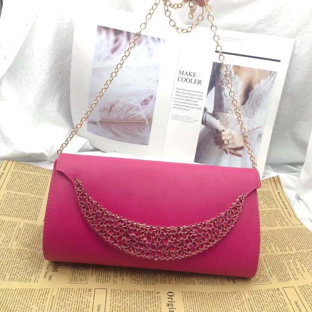 

Evening dress fashionable party bag fashionable fur one-shouldered ladies bag luxury luxury chain handbag in hand