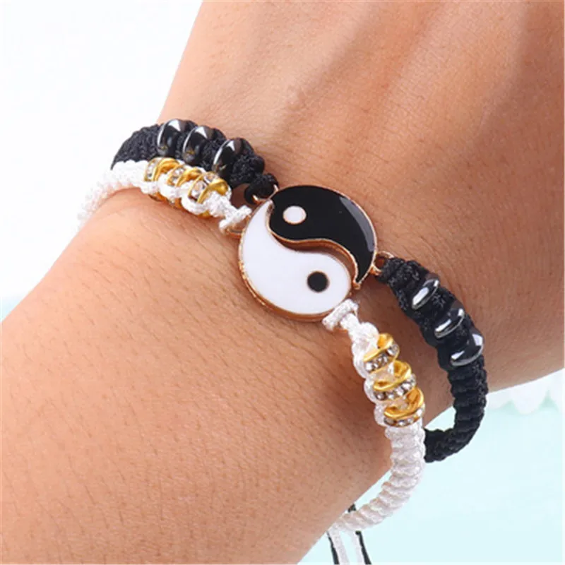 Friendship Bracelet Chinese Retro Tai Chi Gossip Banish Bad Luck Handmade Woven Rope Couple Bracelet Best Friend Jewelry Gift
Friendship Bracelet Chinese Retro Tai Chi Gossip Banish Bad Luck Handmade Woven Rope Couple Bracelet Best Friend Jewelry Gift