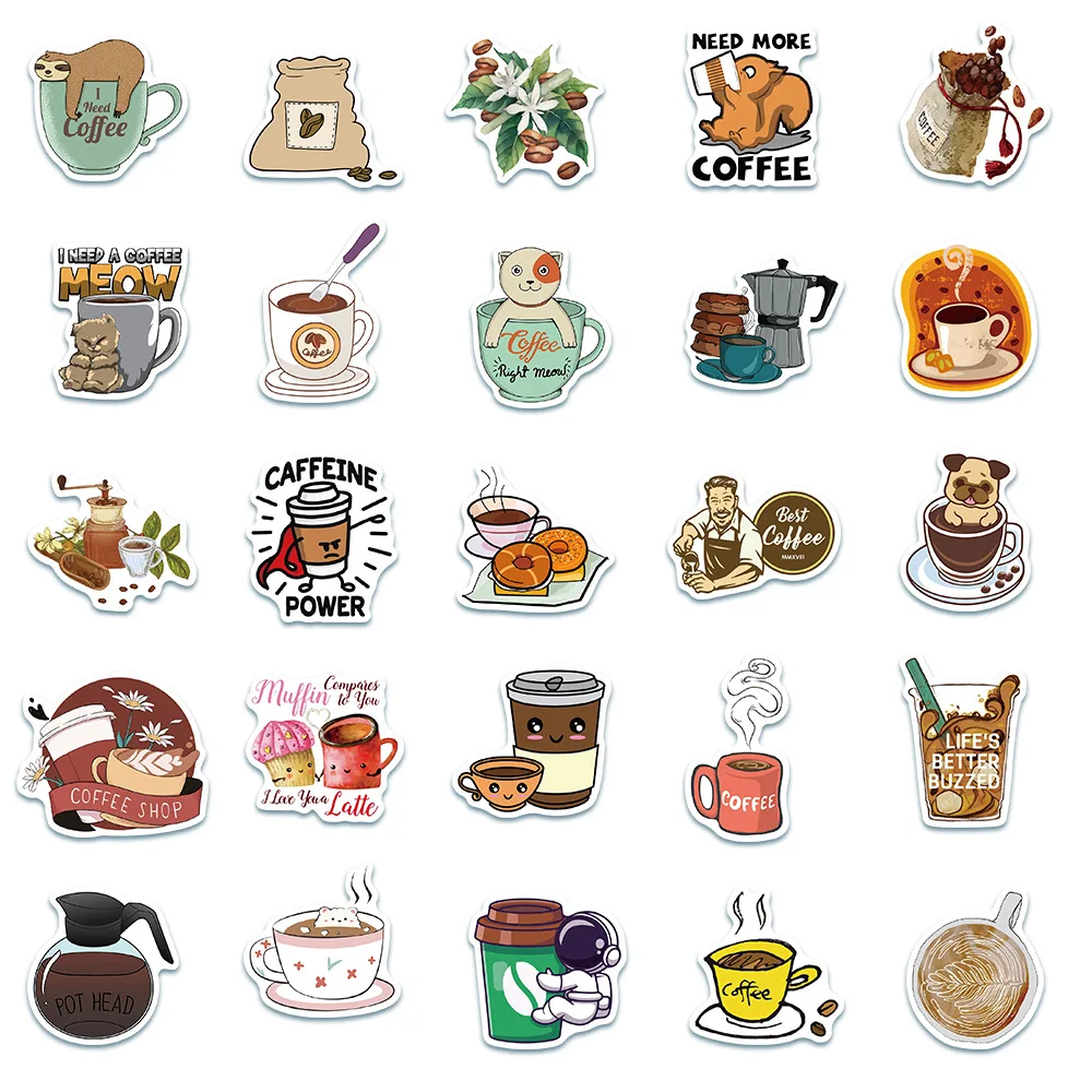 10/30/50PCS Cartoon Creative Coffee Art Graffiti Notebook Hand Account Material Decoration Sticker Toy Wholesale
10/30/50PCS Cartoon Creative Coffee Art Graffiti Notebook Hand Account Material Decoration Sticker Toy Wholesale