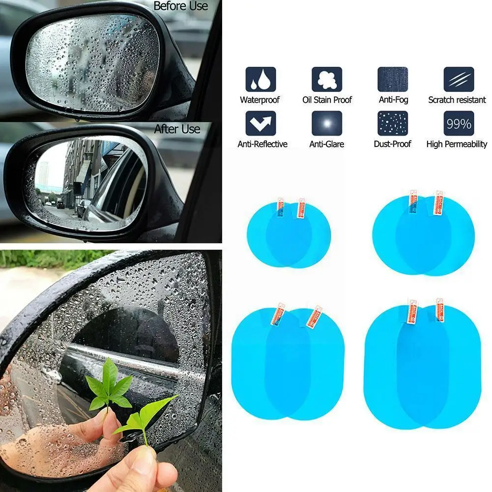 2 Pcs/Set Anti Fog Car Sticker Car Mirror Window Clear Protective Film Car Film Rearview Mirror Waterproof J2V0
2 Pcs/Set Anti Fog Car Sticker Car Mirror Window Clear Protective Film Car Film Rearview Mirror Waterproof J2V0
