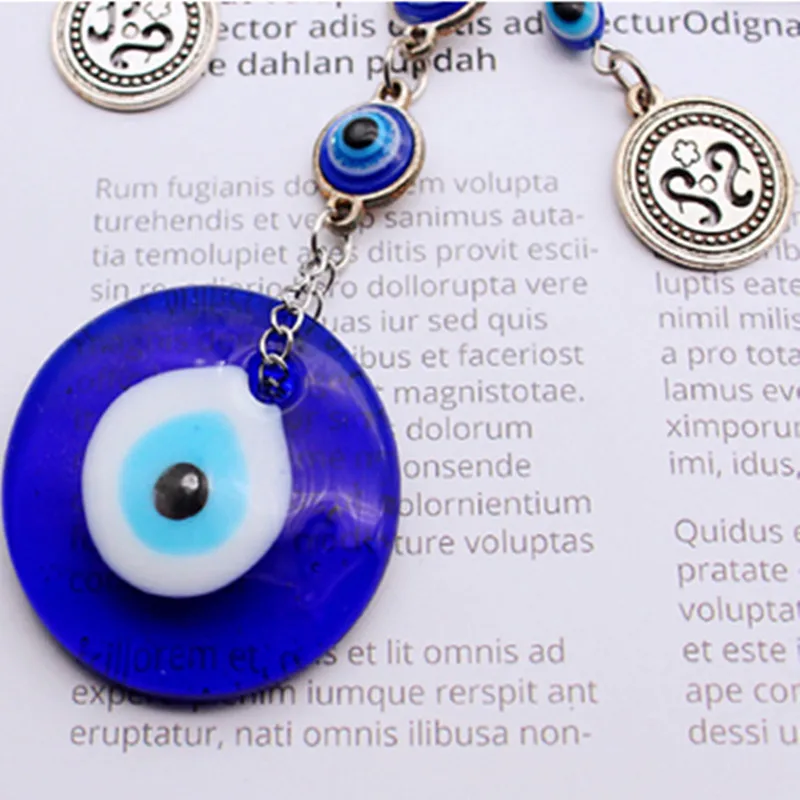 Turkish Blue Eye Pendant Decoration Wall-mounted Amulet Brings Luck Hanging Home Crafts | Дом и сад