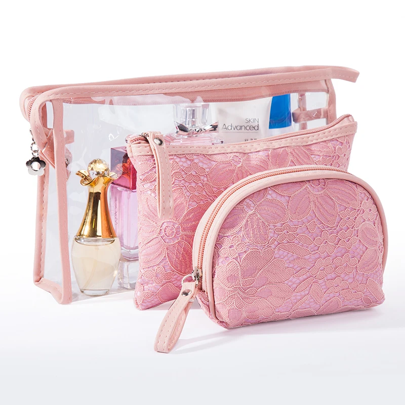 3pcs/Set Fashion Lace Cosmetic Bags Women Zipper Makeup Large CapacityTravel Make Up Storage Toiletry Beauty Pouch
3pcs/Set Fashion Lace Cosmetic Bags Women Zipper Makeup Large CapacityTravel Make Up Storage Toiletry Beauty Pouch