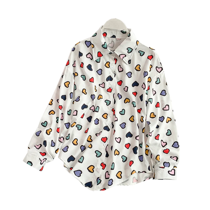 chiffon printed women shirts heart pantern loose long-sleeved slim casual all match female girls shirts outwear coat tops
chiffon printed women shirts heart pantern loose long-sleeved slim casual all match female girls shirts outwear coat tops