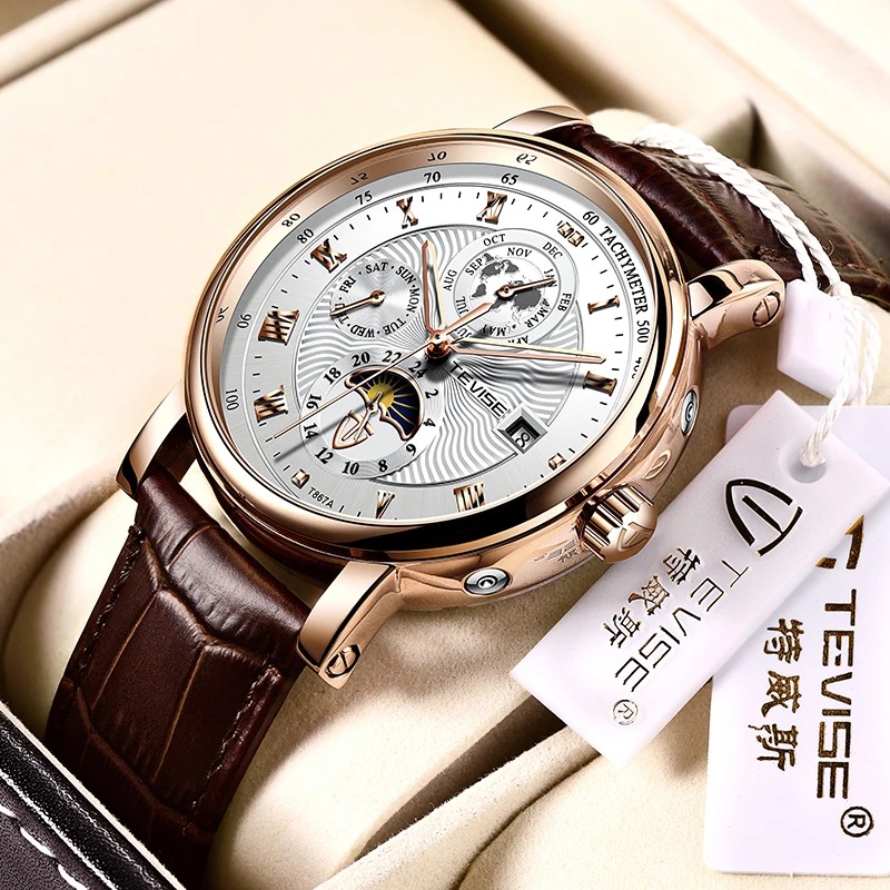 TEVISE New 2021 Men Watch Classic Business Men Mechanical Watches Carnival Waterproof Sport Tourbillon Watches Relogio Masculino
TEVISE New 2021 Men Watch Classic Business Men Mechanical Watches Carnival Waterproof Sport Tourbillon Watches Relogio Masculino