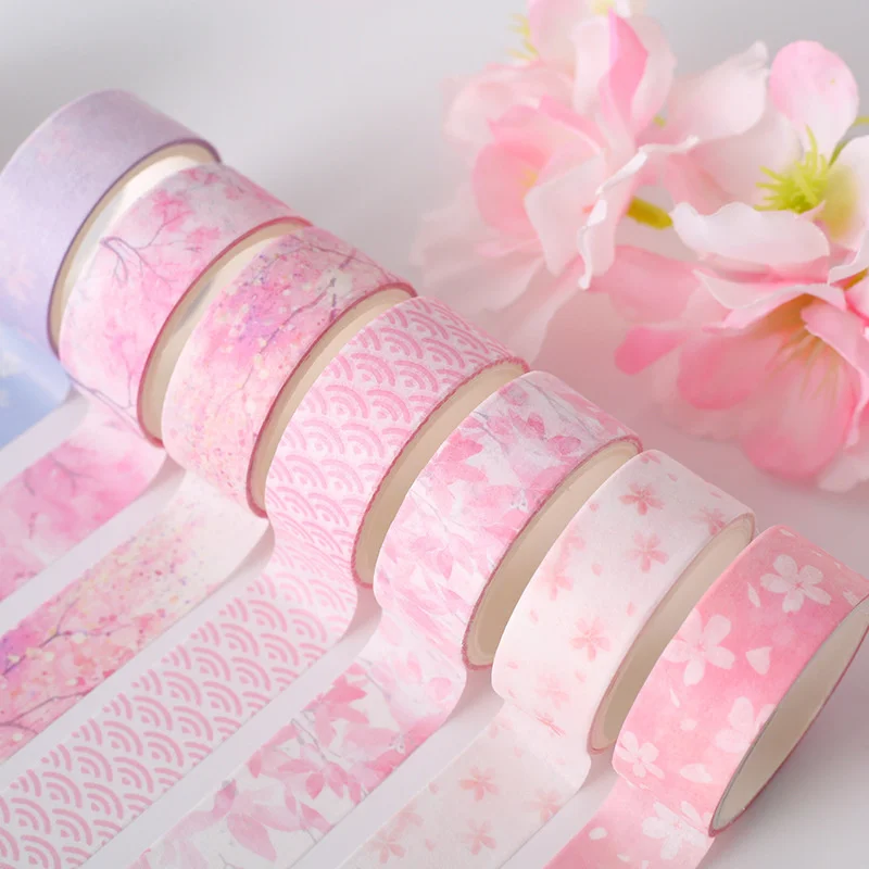 6/12 Roll cherry Blossoms Diary Decoration Sided color washi tape set stickers scrapbooking cute stationery supplies
6/12 Roll cherry Blossoms Diary Decoration Sided color washi tape set stickers scrapbooking cute stationery supplies