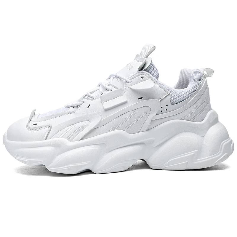 Unisex Fashion Leather Sneakers Women Men Platform Chunky Shoes White Black Trainers Footwear
Unisex Fashion Leather Sneakers Women Men Platform Chunky Shoes White Black Trainers Footwear