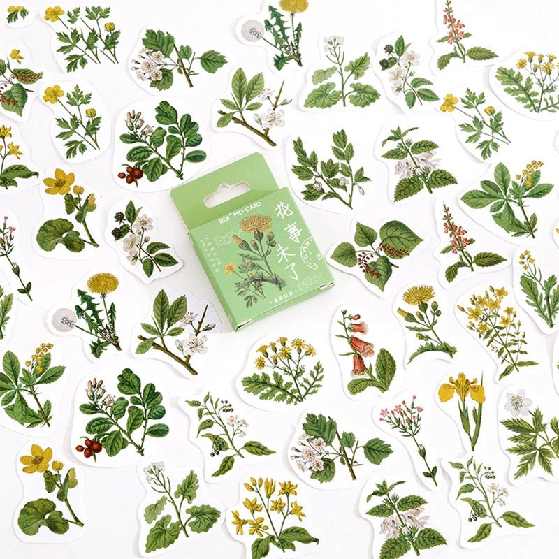 46pcs/Box Green Leaves Scrapbooking Seal Book Label Paper Stickers DIY Stationery Crafts Diary Mobile Decoration 
46pcs/Box Green Leaves Scrapbooking Seal Book Label Paper Stickers DIY Stationery Crafts Diary Mobile Decoration