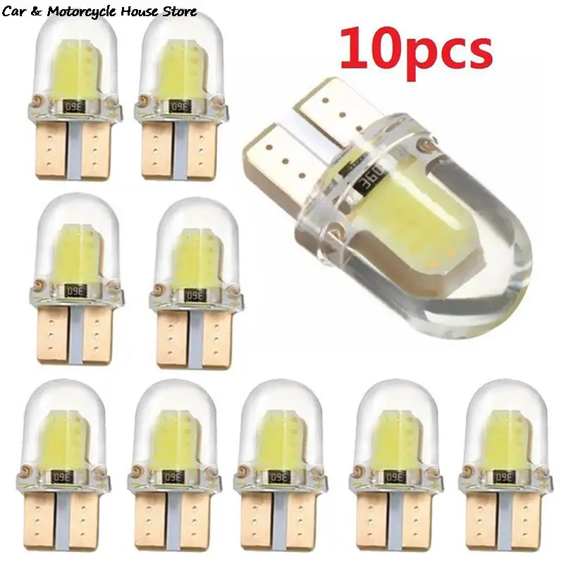 10Pcs Car Width Light T10 Door light White Silicone Shell 3W COB LED Lights 
10Pcs Car Width Light T10 Door light White Silicone Shell 3W COB LED Lights