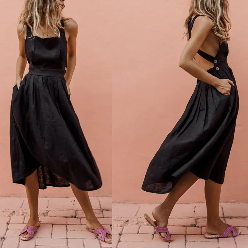 Women Summer Boho Dress Strappy Long Maxi Dress Sexy Backless Party Red Dress Beachwear Sundress White Dress Black Red Dress
Women Summer Boho Dress Strappy Long Maxi Dress Sexy Backless Party Red Dress Beachwear Sundress White Dress Black Red Dress