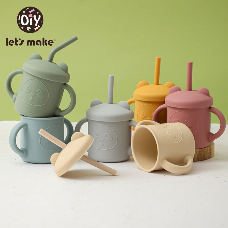 Let's Make Bear Silicone Baby Feeding Cup with Straw BPA Free Silicon Sippy Trainer Straw Cups with Handles Baby Water Bottle
Let's Make Bear Silicone Baby Feeding Cup with Straw BPA Free Silicon Sippy Trainer Straw Cups with Handles Baby Water Bottle