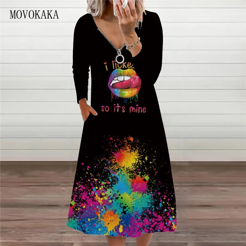 MOVOKAKA Black Dress Sexy Elegant Vintage Casual Long Sleeve Dresses Woman Party Print Zipper Vestidos Autumn Winter Dress Women
MOVOKAKA Black Dress Sexy Elegant Vintage Casual Long Sleeve Dresses Woman Party Print Zipper Vestidos Autumn Winter Dress Women
