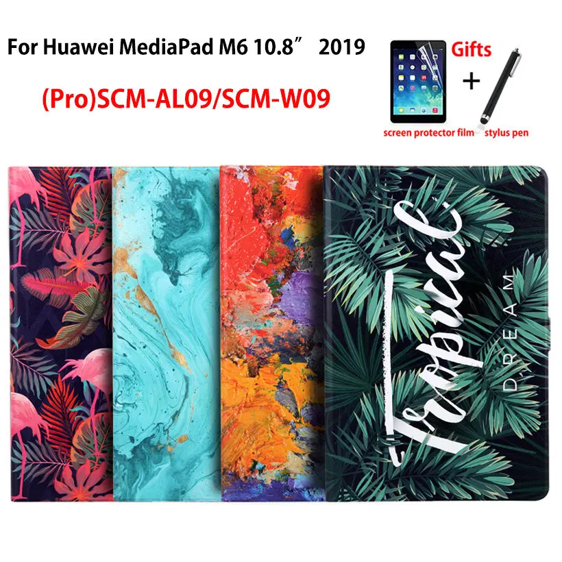 Slim PU Leather Case for Huawei Mediapad M6 10.8 PRO SCM-W09 SCM-AL09 2019 Smart Cover Funda Tablet Painted Shell +Gift
Slim PU Leather Case for Huawei Mediapad M6 10.8 PRO SCM-W09 SCM-AL09 2019 Smart Cover Funda Tablet Painted Shell +Gift