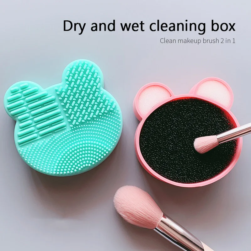 Quick Make Up Brush Cleaning Tool Cosmetic Brush Dry Wash Box Sponge Makeup Brush Cleaner Scrubbing Tool
Quick Make Up Brush Cleaning Tool Cosmetic Brush Dry Wash Box Sponge Makeup Brush Cleaner Scrubbing Tool