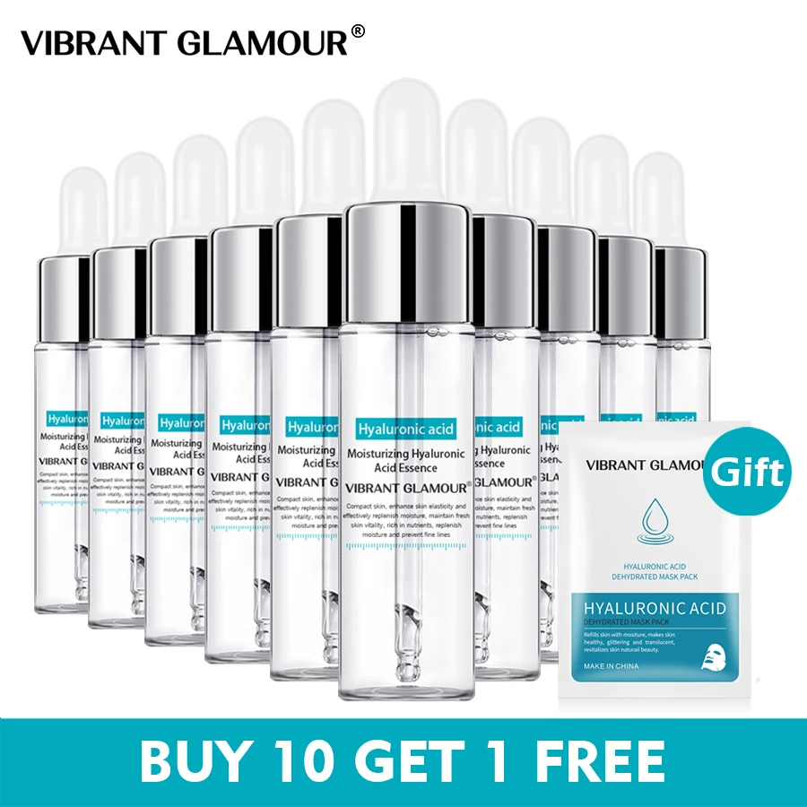 VIBRANT GLAMOUR Hyaluronic Acid Shrink Pore Face Serum Moisturizing Whitening Essence Anti-Aging Deep Hydration Skin Care 10pcs
VIBRANT GLAMOUR Hyaluronic Acid Shrink Pore Face Serum Moisturizing Whitening Essence Anti-Aging Deep Hydration Skin Care 10pcs