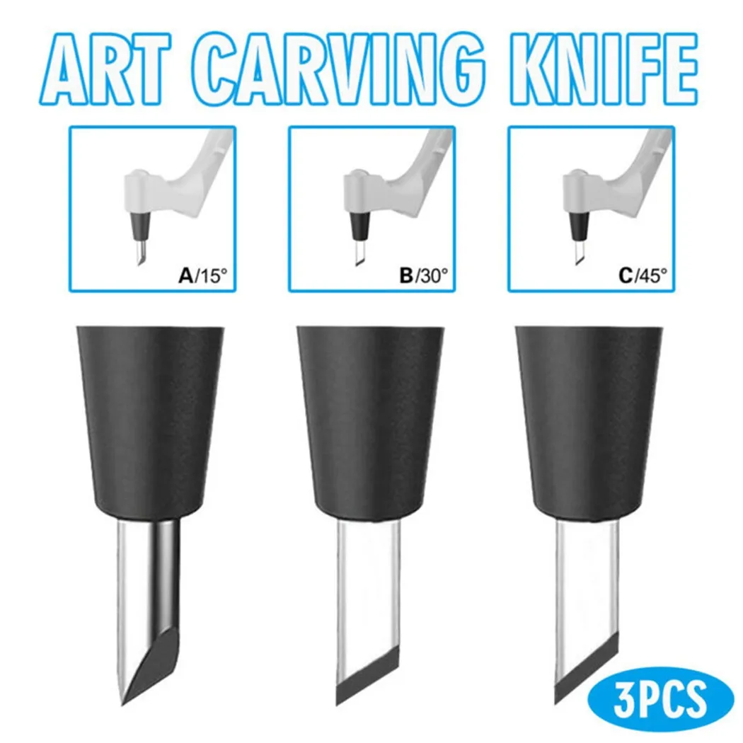 3Pcs Craft Cutting Carving Tools 360° Rotating Blade For Scrapbooking Template DIY Craft Sculpture Engraving Knifes
3Pcs Craft Cutting Carving Tools 360° Rotating Blade For Scrapbooking Template DIY Craft Sculpture Engraving Knifes