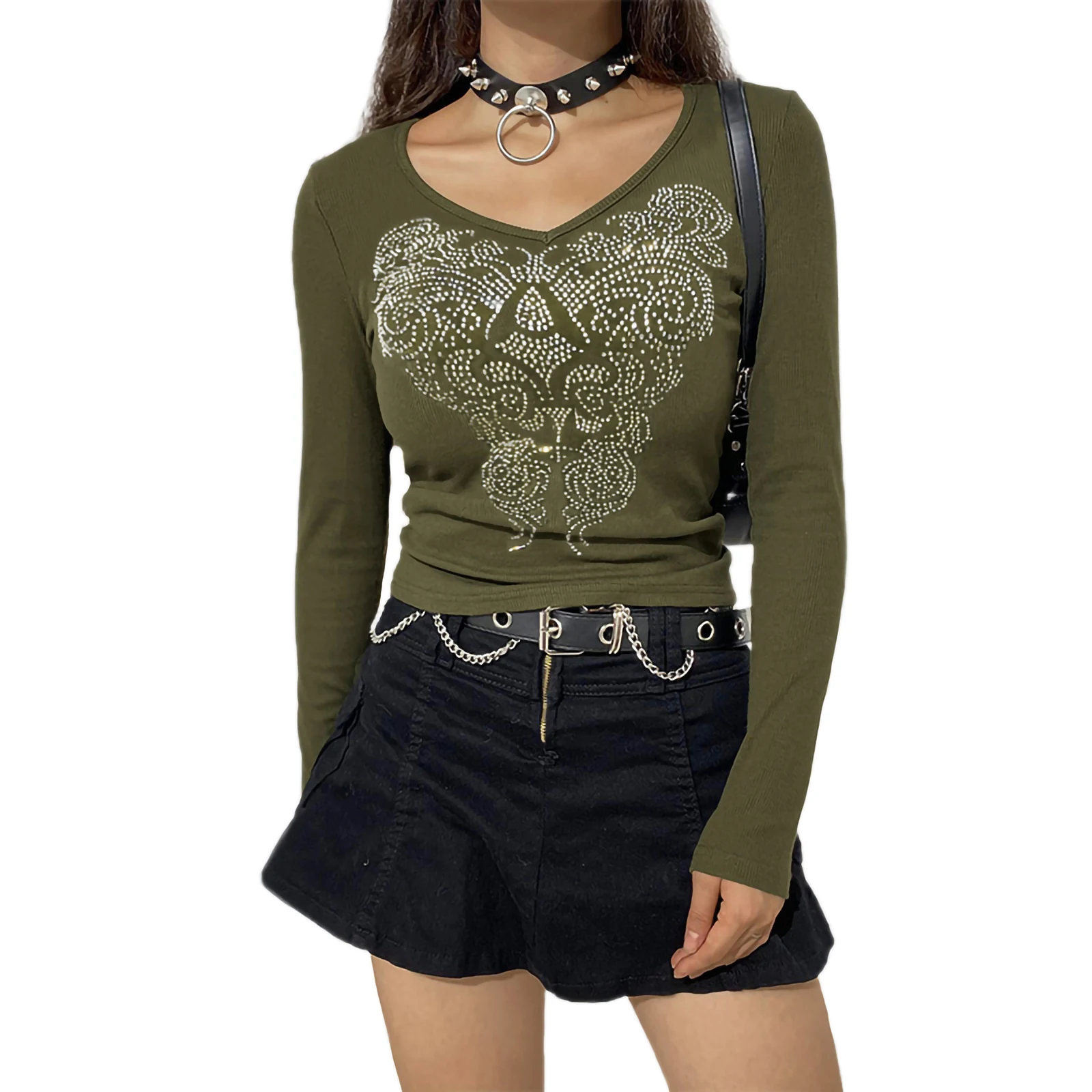 IMCUTE Grunge Fairycore Crop T-shirts Retro Graphic Print Long Sleeves Slim Tops Tee Y2K Casual Crewneck Fashion Harajuku Cloth
IMCUTE Grunge Fairycore Crop T-shirts Retro Graphic Print Long Sleeves Slim Tops Tee Y2K Casual Crewneck Fashion Harajuku Cloth