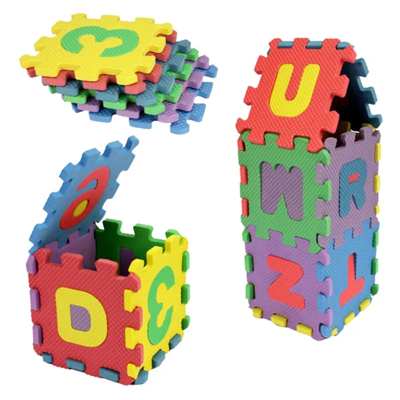 Mini Puzzle Mats 36pcs EVA Foam Alphabet Letters Numbers Floor Soft Baby Mat 3D puzzle Kids Educational toys1
Mini Puzzle Mats 36pcs EVA Foam Alphabet Letters Numbers Floor Soft Baby Mat 3D puzzle Kids Educational toys1