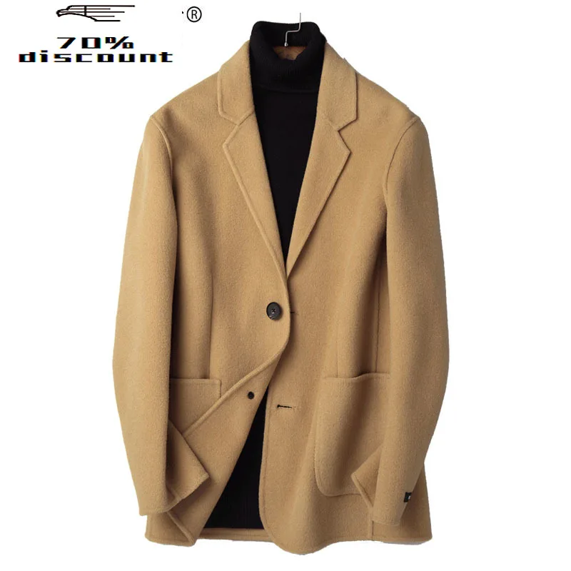 200% Wool Coat Autumn Winter Jacket Men Double-sided Woolen Coats Mens Streetwear Outwear Abrigo Hombre P-S8302Z MY2330
200% Wool Coat Autumn Winter Jacket Men Double-sided Woolen Coats Mens Streetwear Outwear Abrigo Hombre P-S8302Z MY2330