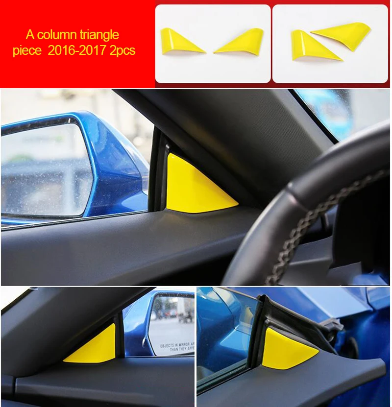 For Chevrolet Camaro Bumblebee 2016-2017 chrome yellow color A column triangle trim 2pcs
For Chevrolet Camaro Bumblebee 2016-2017 chrome yellow color A column triangle trim 2pcs