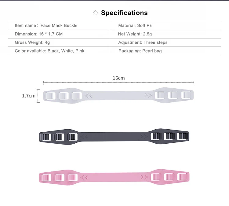 3pcs Air Respirator Safety Mask Accessories For Face Mask Respirator Filter Mask Artifact Mouth Cover Mask Ear Hook
3pcs Air Respirator Safety Mask Accessories For Face Mask Respirator Filter Mask Artifact Mouth Cover Mask Ear Hook
