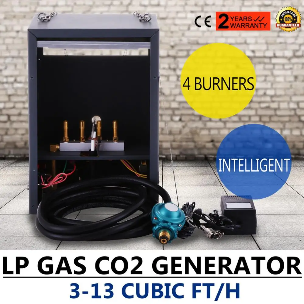 VEVOR CO2 генератор горелки PPM сенсор и контроллер для выращивания палатки зеленый