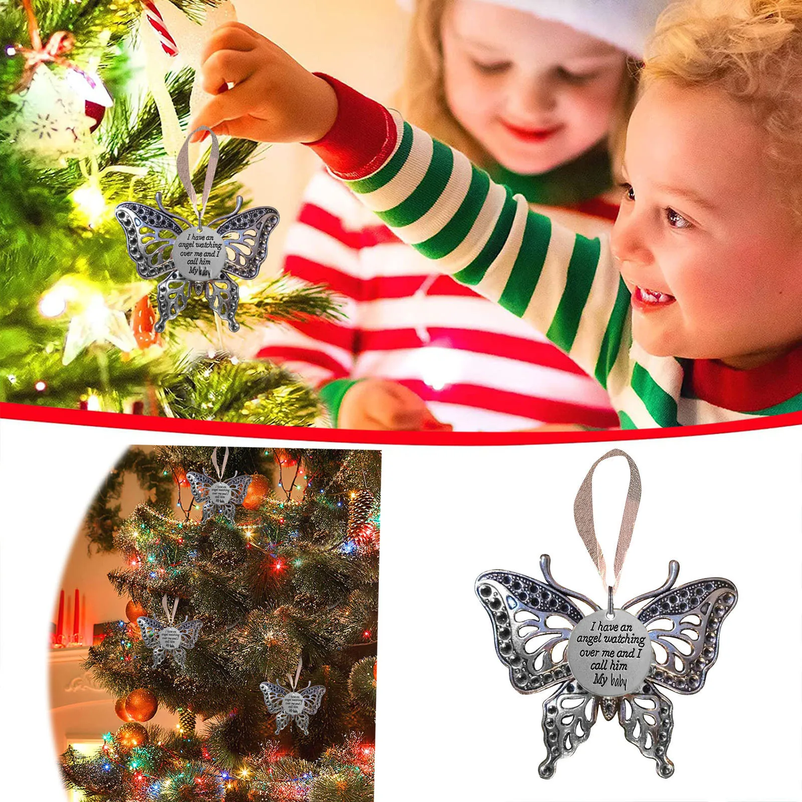 Christmas Decorations for Home Butterfly Wing Christmas Pendant Christmas Tree Hanging Pendent Ornament Family Xmas Decorations
Christmas Decorations for Home Butterfly Wing Christmas Pendant Christmas Tree Hanging Pendent Ornament Family Xmas Decorations