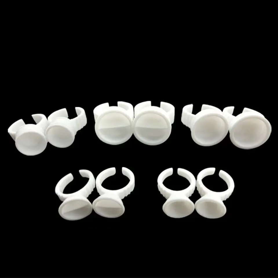 100Pcs Eyelash Extension Glue Rings Adhesive Eyelash Pallet Eyelash Extension Glue Holder for Eyelashes Extension Tattoo Pigment 
100Pcs Eyelash Extension Glue Rings Adhesive Eyelash Pallet Eyelash Extension Glue Holder for Eyelashes Extension Tattoo Pigment