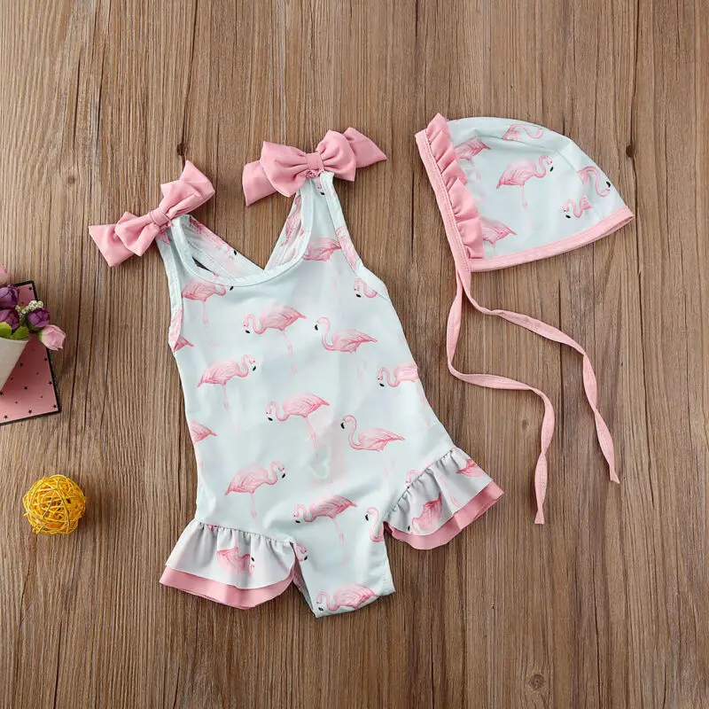 Summer Baby Kids Girl Beach One Piece Suits Swimwear Flamingo Costume+Hat Swimming Bathing Suit 
Summer Baby Kids Girl Beach One Piece Suits Swimwear Flamingo Costume+Hat Swimming Bathing Suit
