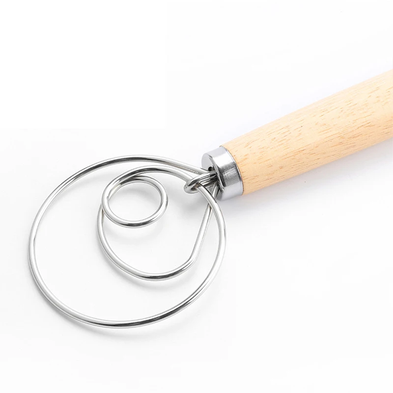 Stainless Steel Egg Beater Flour Agitator Danish Stick Oak Wood Handle DIY Bread Dough Gadget
Stainless Steel Egg Beater Flour Agitator Danish Stick Oak Wood Handle DIY Bread Dough Gadget