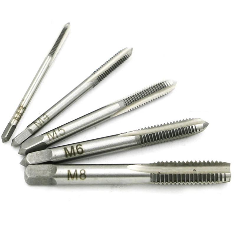 Bit Ball Bearing Home Power Thread Tap Drill Steel M3/M4/M5/M6/M8 Hand 5Pcs/Set Easy 5 Kinds 3mm*46mm Practical
Bit Ball Bearing Home Power Thread Tap Drill Steel M3/M4/M5/M6/M8 Hand 5Pcs/Set Easy 5 Kinds 3mm*46mm Practical