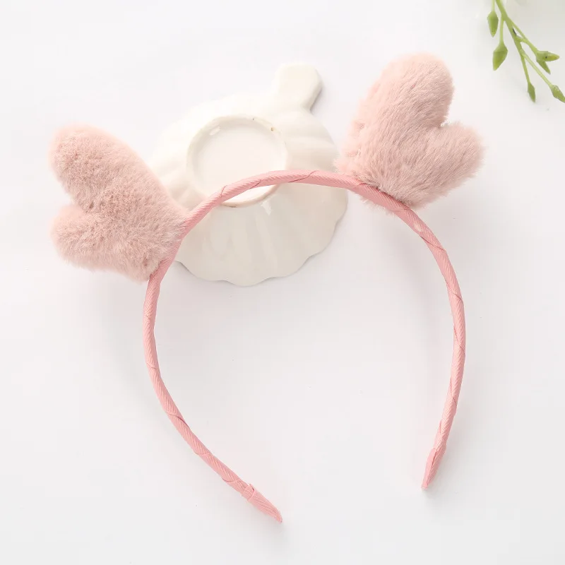 

10pcs Fashion Cute Fur Antlers Hairbands Solid Animal Ears XMAS Hair Sticks Princess Party Headwear Boutique Hair Accessories