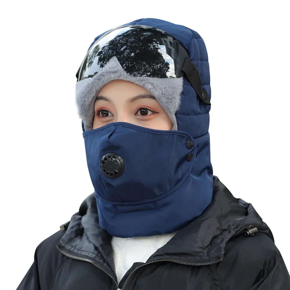 With Glasses Thickened Warm Winter Ski Soft Snow Caps Camping Hiking Outdoor Earflap Full Face Bomber Hat Riding Windproof
With Glasses Thickened Warm Winter Ski Soft Snow Caps Camping Hiking Outdoor Earflap Full Face Bomber Hat Riding Windproof