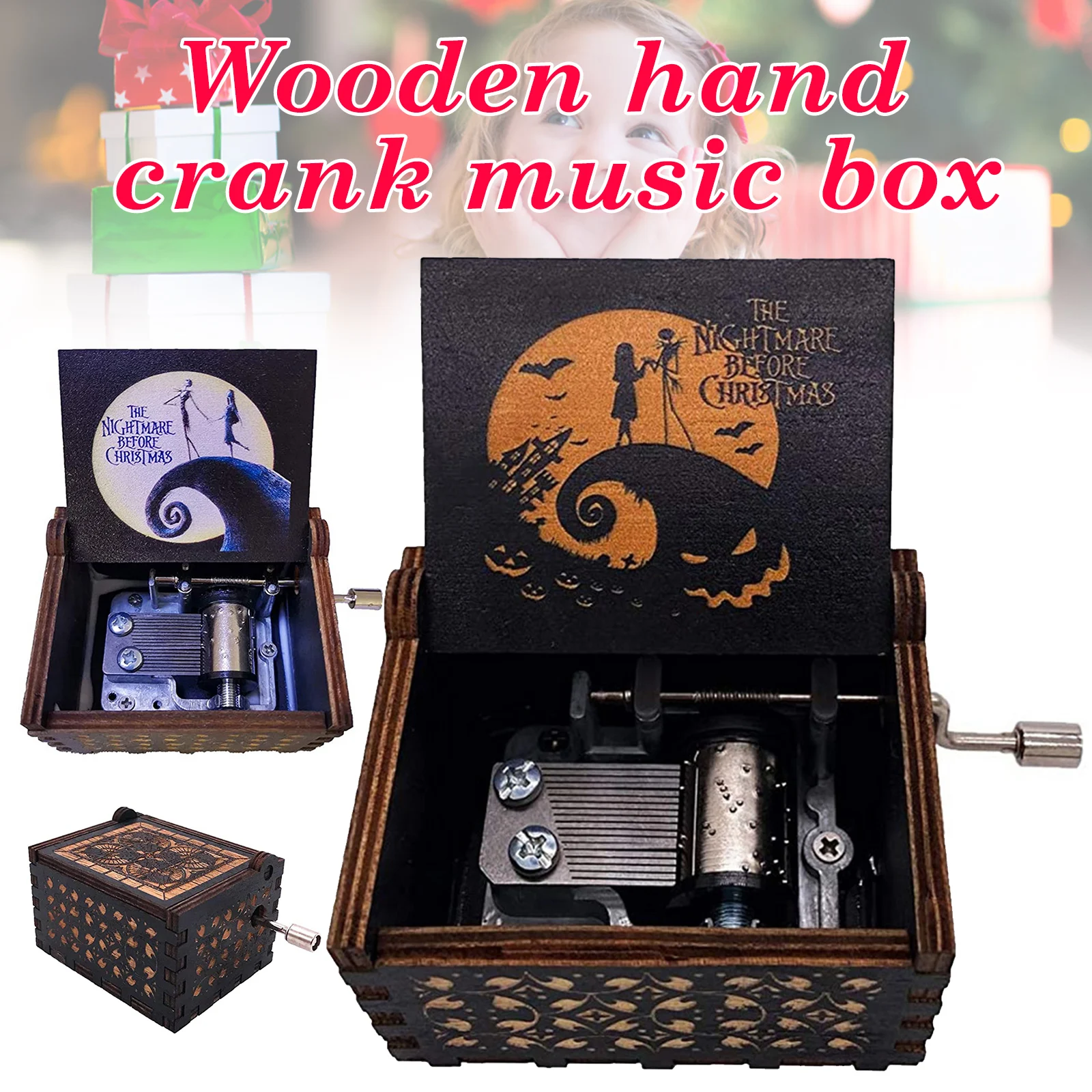 Exquisite Wooden Hand-Cranked Music Box Innovative Painted Music Box Gift Home Decoration Ornament JA55
Exquisite Wooden Hand-Cranked Music Box Innovative Painted Music Box Gift Home Decoration Ornament JA55