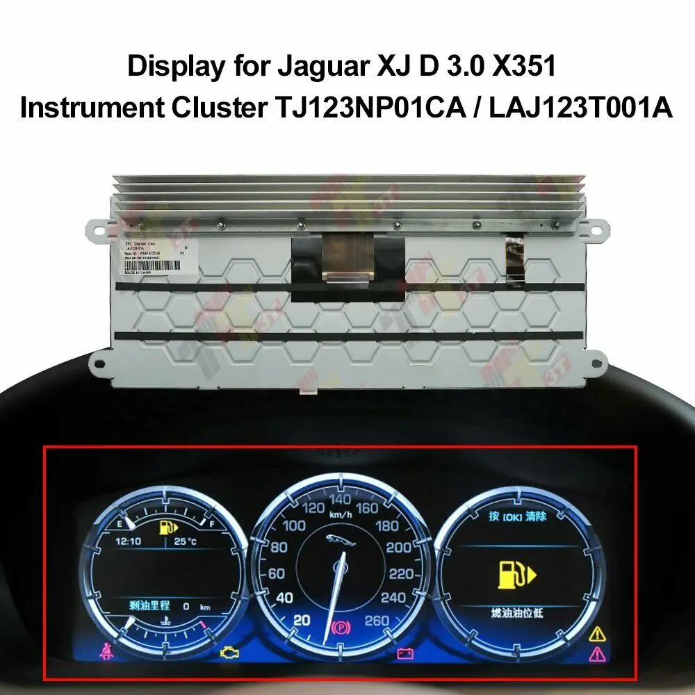 Кластер ЖК-дисплей для Jaguar XJ D 3 0 X351 Instrument TJ123NP01CA LAJ123T001A 2009-2015 | Автомобили и
