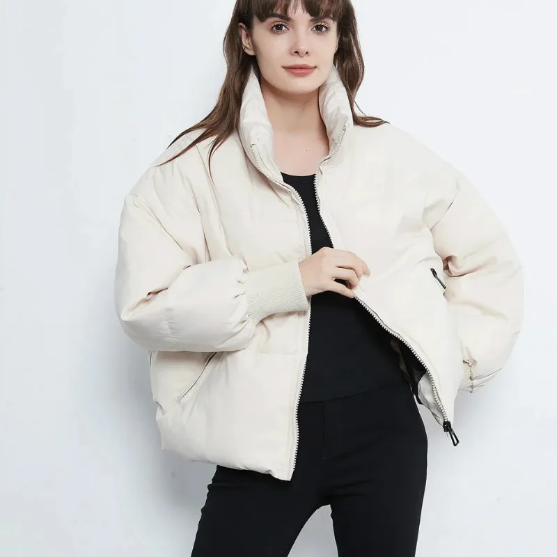 Thick 2021 Winter Puffer Jacket Women Solid Khaki Black d Parkas Zipper Pockets Female Warm Elegant Bubble Coats
Thick 2021 Winter Puffer Jacket Women Solid Khaki Black d Parkas Zipper Pockets Female Warm Elegant Bubble Coats