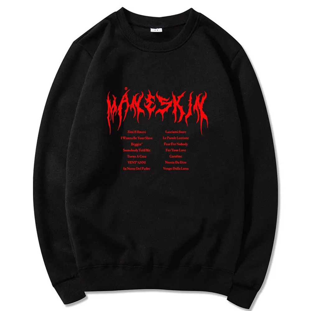 2021 Maneskin Long Sleeves Fashion Style Streetwears Clothes Holiday Graffiti Sportswear Men/Women Casual Cotton New Sweatshirts
2021 Maneskin Long Sleeves Fashion Style Streetwears Clothes Holiday Graffiti Sportswear Men/Women Casual Cotton New Sweatshirts